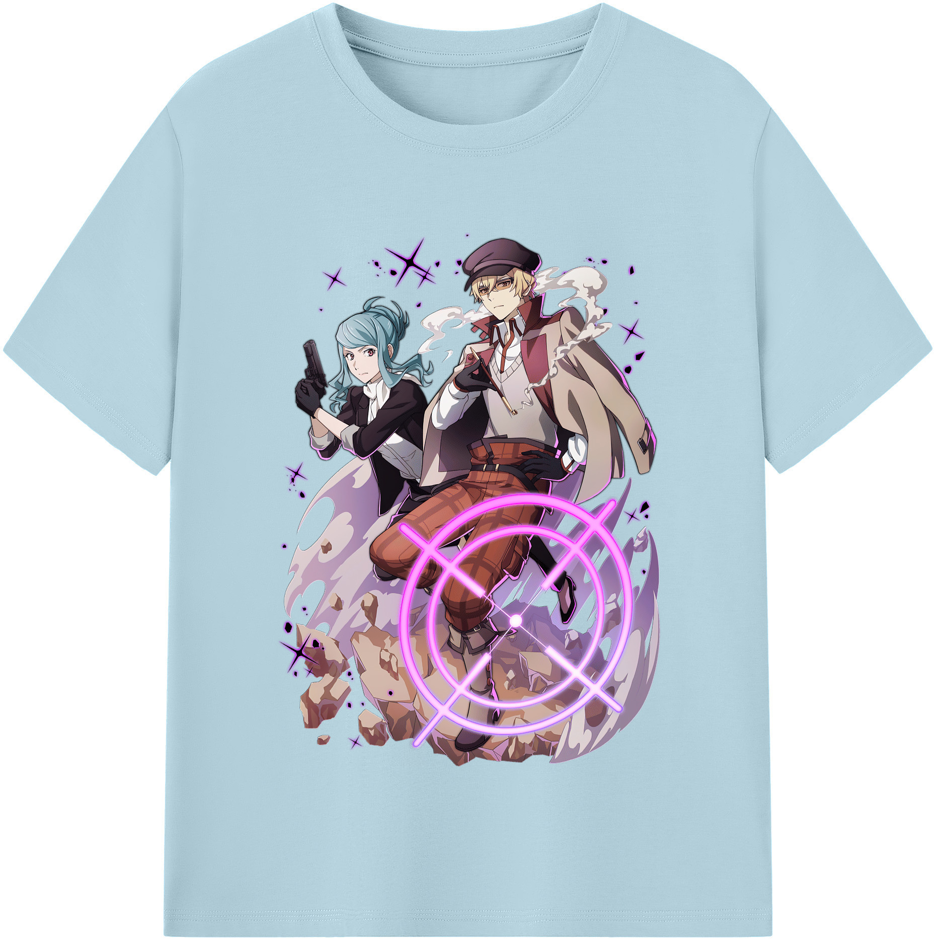 （画像用） 文豪ストレイドッグス Bungo Stray Dogs 綿100％半袖Tシャツ（フロントプリント）